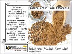 an advertisement for golden aroma food indonesia