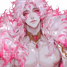 Pink Hair Character Design, Taffy, Egyptian Art, Anime Drawings Boy, Female Character Design, Digital Art Girl, Boy Art, Handsome Anime Guys, Fantasy Artwork