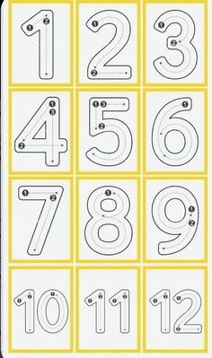 the numbers are arranged in rows to make it easier for children to learn how to read them