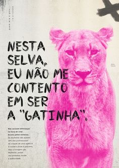 a pink poster with an image of a lion on it's face and words written in spanish