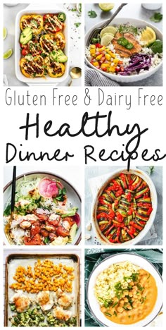 gluten free and dairy free healthy dinner recipes