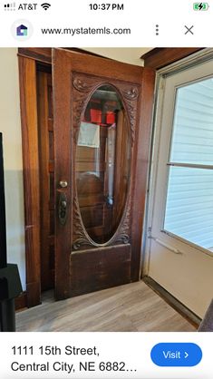 an image of a door with a mirror on the front and back doors to both sides