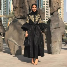 Latest Dubai Style Black Abaya | Fashion Abaya |Hijab Dresses | Muslimah Dresses #chichijab #muslimfashion #hijaboutfit Hijab Soiree Outfit, Soiree Outfits, Abaya Fashion Dubai, Abaya Style, Dubai Style, Soiree Dress, Iranian Women Fashion, Mode Abaya, Christian Fashion