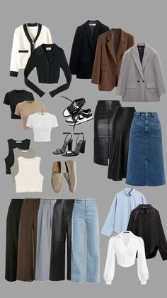 Capsule Wardrobe Casual, Fashion Capsule Wardrobe, Clothes And Shoes, Everyday Fashion Outfits, Capsule Outfits, Elegante Casual, Classy Work Outfits, Stylish Work Outfits, Easy Trendy Outfits