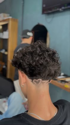 Design For Taper Fade, Taper Fade Heart Design, Mid Taper Design, Freestyle Design Haircut, Taper Fade Haircut Design, Heart Design Haircut, Haircut Fade Designs, Taper Design Ideas