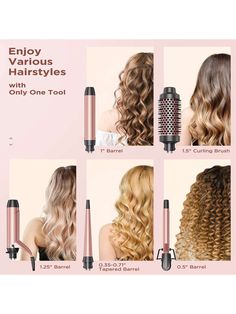 Rose Gold  Collar     Embellished   Personal Care Appliances Wand Curling Iron, Curling Tips, Small Curls, Curling Wand Set, Wand Hairstyles, Hair Blow Dryer, Curling Brush, Hair Curling Tips, Ionic Hair Dryer