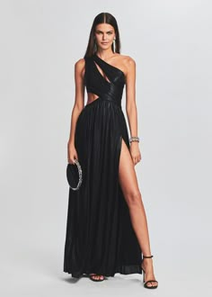 Jolene Dress – Retrofete Revolve Wedding Guest Dress, Black Tie Wedding Attire For Women, Gala Dresses Black, Black Wedding Guest Dress, Black Dress Wedding, Black Tie Dresses, Formal Black Dress, Black Cutout Dress, Prom Dress Inspo