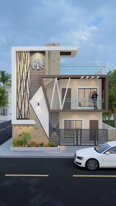 Exterior design + Colour options by sheltersketches House Colour Ideas, House Design 3 Storey, Procreate Building, Small House Design Kerala, Single Floor House Design, Architectural Scale