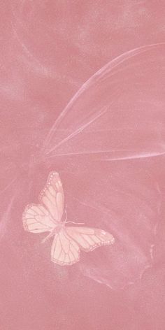 a white butterfly sitting on top of a pink sheet