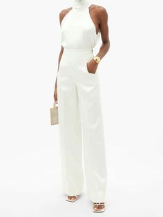 White Pant Suit Women Graduation, White Wedding Suit For Bride, Wedding Pant Suit Women, Elegant Wedding Suits For Women, Jumpsuit White Wedding, Bridal White Suit, White Graduation Suit Women, White Pants Suits For Women Wedding, Elegant Suits For Women Wedding