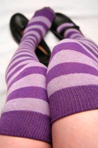 Purple Knees, over the knee socks in lilac Purple Socks, Purple Love, All Things Purple, Crazy Socks, High Knees, Colorful Socks