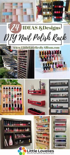 Diy Nail Storage Ideas, Nail Polish Wall Rack Diy, Nail Polish Wall Rack Ideas, Spice Rack Nail Polish Holder, Picture Frame Nail Polish Rack, Storage For Nail Polish, Diy Nail Polish Storage, Diy Fingernail Polish Organizer, Cardboard Nail Polish Organizer