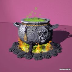 Witch Minecraft, Kingdom Minecraft, Fireplace Minecraft, Minecraft Spawn, Minecraft Wither, Gothic Fireplace, Mc Ideas, Big Bee, Witch Cauldron