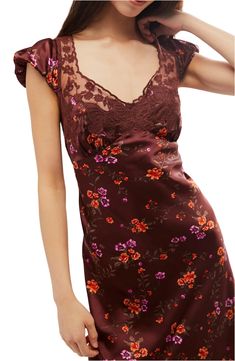 Free People Butterfly Babe Polka Dot Cutout Maxi Dress | Nordstrom Early 2000s Dresses, Fem Style, Thanksgiving Fits, Painting Dress, Casual Long Dress, Red Floral Top, Commitment Issues, Butterfly Lace, Rush Dresses