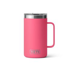 the yeti mug in pink is shown