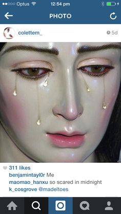 an image of a woman with tears on her face