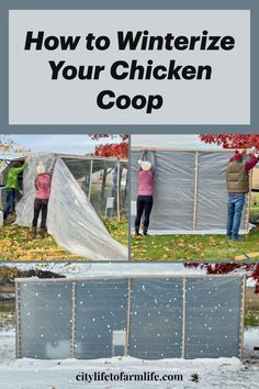 how to winterize your chicken coop in the fall or winter with these easy instructions