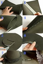 step by step instructions on how to make a hat