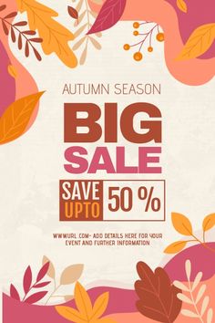 the autumn season big sale is up to 50 % off