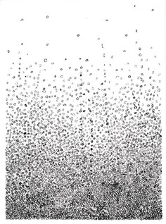 an abstract black and white photo with bubbles in the air, on a white background