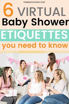 the 6 virtual baby shower etiquettes you need to know about in this post