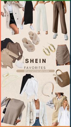 Some of my favorite fall/winter staples from Shein! Shein Winter Outfits Ideas, Shein Outfits For College, Winter Outfits Shein Women, Shein Outfits Winter 2024, Shein Outfits Fall 2024, Shein 2024 Outfits, Shein Capsule Wardrobe, Shein Fall Outfits 2024, Best Of Shein