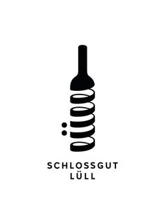 the logo for schlossgurt lull is shown in black and white