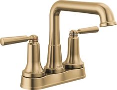 two handle bathroom faucet with brass finish