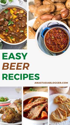 easy beer recipes that are great for any type of party or gathering, including stews and hot dogs