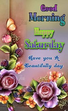 good morning happy saturday have you a beautiful day