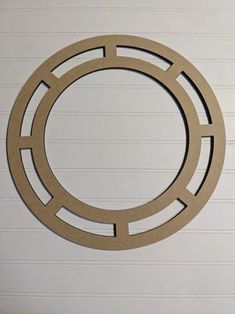 a circular cut out on the side of a wall