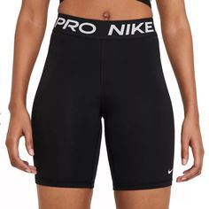 Highlights Tight Fit Wide Waistband 8" Inseam Approximate Flat Measurements In Pictures Basketball Outfits, Shorts Biker, Womens Athletic Shorts, Sports Outfits, Nike Pro Women, Nike Athletic Shorts, Nike Pro Shorts, Nike Outlet, Womens Black Shorts