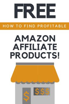 an amazon store with the words free how to find profits