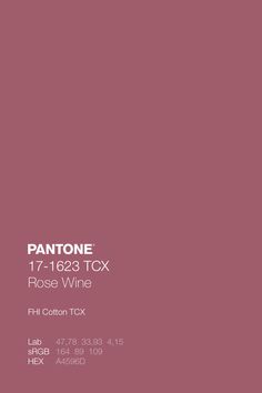 pantone's rose wine label on a pink background