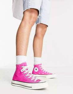 Converse Chuck 70 Hi sneakers in pink | ASOS Pink High-top Sneakers With Vulcanized Sole, Pink Sports Sneakers With Vulcanized Sole, Pink Lace-up High-top Sneakers With Rubber Sole, Pink Lace-up Canvas Shoes, Pink High-top Sneakers With Laces For Sports, Pink High-top Sports Sneakers, Pink Lace-up High-top Sports Sneakers, Pink Canvas Shoes For Streetwear With Round Toe, Casual Pink High-top Sneakers With Rubber Toe Cap