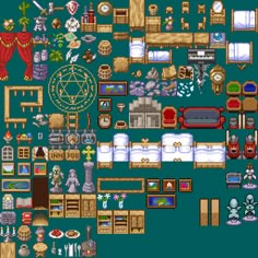 an image of a computer screen with lots of furniture and objects in the middle of it