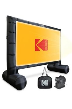 an image of a large screen with accessories