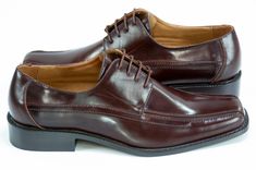 This traditional leather square toe lace-up is classic staple for any businessman. Minimalist and classy it can be paired with a business suit for the office or a tuxedo for a wedding. *As these styles of shoe tend to run larger than most regular footwear, dolce vita MEN please requests that you size down a half size (or a whole size where half is not available) to get the best fit. Business Suit, Chocolate Brown, Business Man, A Business, A Wedding, Derby, Dress Shoes Men, Oxford Shoes, Dress Shoes