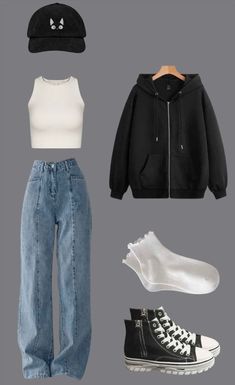 Cute Simple Aesthetic Outfits, Clothes Style Ideas Outfit, Idee Outfit Printemps, Teen Aesthetic Outfits, Simple Outfit Ideas Winter, Aesthetic Looks For School, Cute Put Together Outfits, Outfits For Teenagers Girl, Cute Outfits With Jeans For School