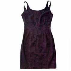 Vintage 90s Y2k Dress. Deep Wine/Purple Color With Black Floral Sparkle Design. Back Zipper Closure. Nwt Retail $98. 96% Polyester, 4% Spandex. Size 11, Measurements Laying Flat 18” Pit To Pit, 36” Shoulder To Hem. Feel Free To Ask Any Questions. Tags: Vintage, 90s, Y2k, Cocktail, Party, Night Out, Date Night, Prom, Homecoming Floral 90s Dress, Vintage Hoco Dresses 90s, Plum Hoco Dresses, Winter Formal Dresses Purple, Purple Y2k Dress, Short Dark Purple Dress, Y2k Homecoming Dresses, Grunge Hoco Dress, 90s Homecoming Dresses