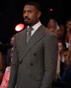 Creed 3 Michael B Jordan, Micheal B Jordan Suits, Micheal B Jordan Creed 3, Michael B Jordan Creed Iii, Elegant Outfits Men, Black Gentleman Style, Michael B Jordan Outfits, Michael B Jordan Style