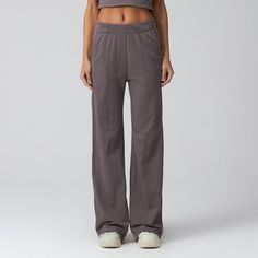 TALENTLESS | WOMENS FRENCH TERRY LOUNGE PANT Relaxed Cotton Straight Pants, Relaxed Straight Cotton Pants, Sweatpants With Elastic Waistband For Lounging, Cotton Lounging Bottoms, Relaxed Fit Sweatpants With Elastic Waistband For Loungewear, Cotton Bottoms For Lounging With Relaxed Fit, Comfy Cotton Wide Leg Bottoms, Relaxed Cotton Pants With Elastic Waistband, Comfy Wide Leg Cotton Bottoms