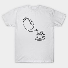 An illustration featuring a teapot pouring tea in a cup where a character is bathing. -- Choose from our vast selection of Crewneck and V-Neck T-Shirts to match with your favorite design to make the perfect graphic T-Shirt. Pick your favorite: Classic, Boxy, Tri-Blend, V-Neck, or Premium. Customize your color! For men and women. Teapot Pouring Tea, Tea Pouring, Pouring Tea, A Character, V Neck T Shirt, Graphic T Shirt, Shirt Designs, Graphic Tshirt, Tshirt Designs