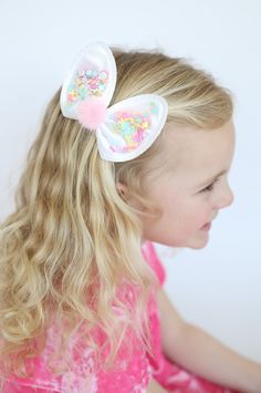 "Bows are made with clips on right side! Leave a note if you would like it on left side of head! Listing is for 1 Clip Size- 3\" by 4\" Please don't leave your child unattended with the bows.  Warning: our products contain possible choking hazards. Please supervise your children while wearing. Colors may look different in person than on the computer screen! They also might be a different fabric lot than what is pictured! Fabric dye lots can be off a little even if it's the same fabric. Pictures Shaker Bows, Toddler Hair Bow Clips, Easter Hair Accessories, Pink Hair Bow Accessories For Spring, Easter Hair Bows, Spring Hair Bows, Easter Bunny Pictures, Easter Basket Stuffers, Easter Hair Bow