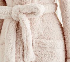 Teddy Bear Robe | Pottery Barn Easy Bathroom Updates, Fuzzy Robe, Bear Slippers, Business Baby, Linen Bath Towels, Dressing Gowns, Stoney Clover, Faux Fur Slippers, Sleep Well