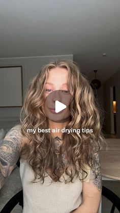 Curlsmith Weightless Air Dry Cream, How To Air Dry Wavy Hair, Wavy Hair Air Dry, Air Dry Hairstyles, Long Hippie Hair, Curl Techniques, Air Dry Wavy Hair, Natural Beachy Waves, Root Volume