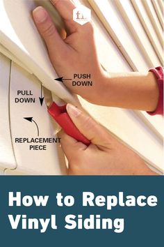 how to replace vinyl siding on an old air conditioner with pictures and instructions for the installation