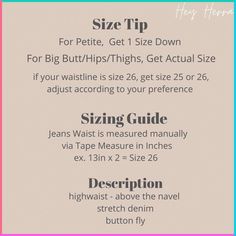 Don't Call Me Jennyfer Skinny Jeans

❤️ SIZE GUIDE : 
For petite, get 1 size down
For big thighs/hips/butt, get actual size

(if your waistline is size 26, get size 25 or 26, adjust according to your preference)

-highwaist (above the navel/pusod)
-stretch denim
-skinny fit
-buttonfly
-high quality denim!! 
-def must have!!!
-actual photos posted
-branded overruns

 SIZING GUIDE : Jeans' waist is measured manually in inches using a tape measure then double the size while laying it flat in a relaxed way or by not stretching it (ex. 13 inches x 2 = size 26).
 NOTE: Sizes indicated on tags are not accurate.

-----------
❗️Colors may vary due to lightning
-----------
❗️DISCLAIMER: This is a branded overrun - a factory reject, reproduction or excess in production. It may or may not have flaws l Attire Guide, Fashion Around The World, Seaside Style, Dont Call Me, Sustainable Brand, Clean Cut, Formal Attire, Trendy Accessories