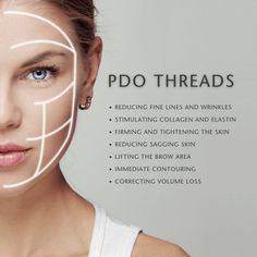 a woman's face with lines drawn on it and the words pod threads