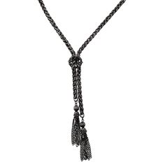 Antique Tassel Necklace 27 Black Rope Tassel, Refined Fashion, Thick Rope, Stylish Work Outfits, Rope Chain, Modern Fashion, Stylish Accessories, Tassel Necklace, Antique Jewelry